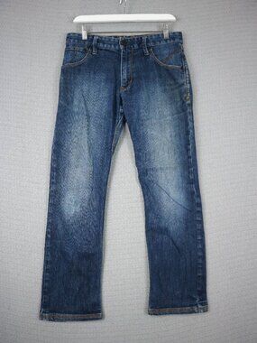 Reese Forbes Quiksilver Mens Blue Collab Denim Jeans 31x30 (fits 31x27)